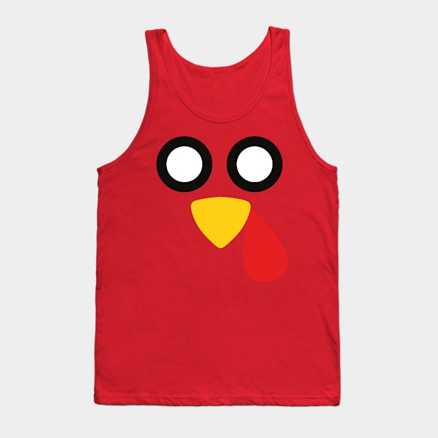 Turkey Face Costume T-Shirt Tank Top by SusurrationStudio